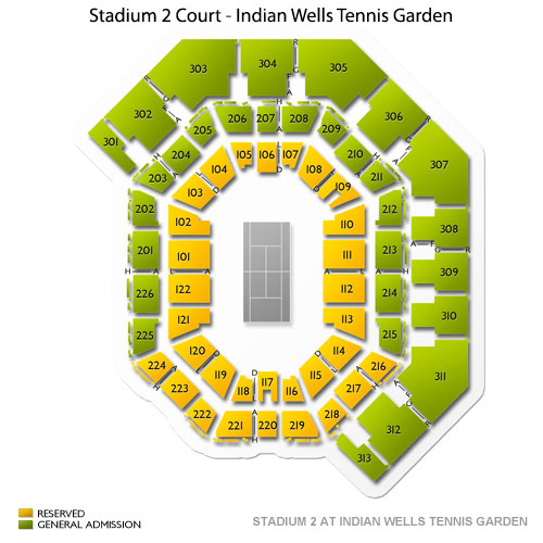 BNP Paribas Open Seating Guide | eSeats.com